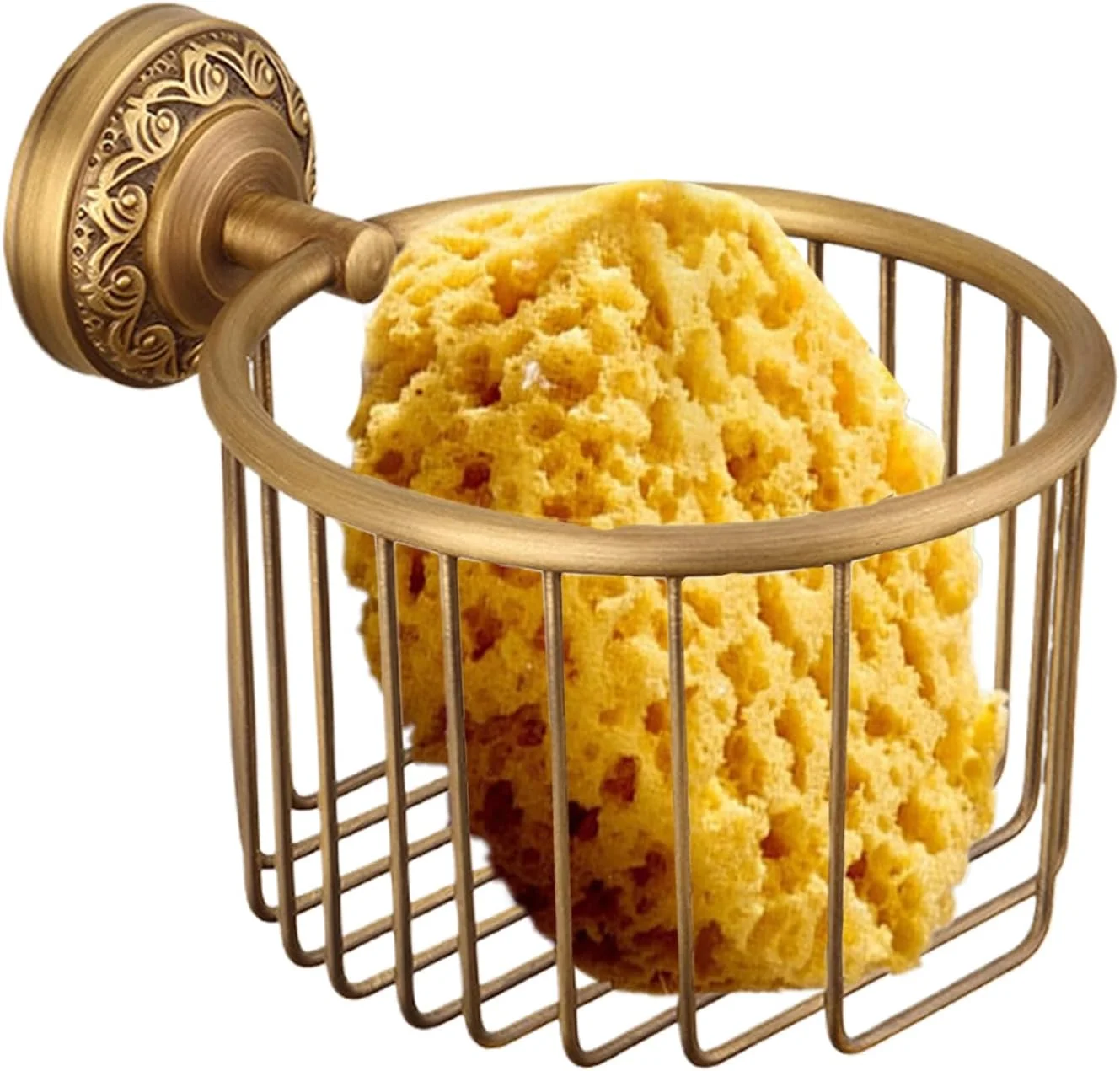 نگهدارنده دستمال توالت برنجی - نگهدارنده رول دستمال توالت دیواری برنجی - لوازم جانبی تزئینی و روستیک حمام برای آپارتمان، خوابگاه، سرویس بهداشتی و خانه