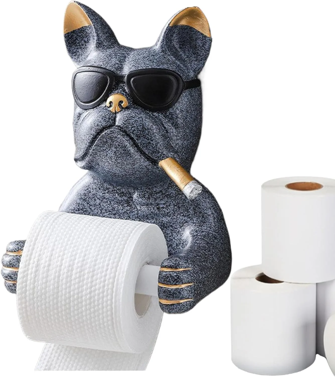 Toilet Paper Holder - Wall Mount Cute Toilet Tissue Holder,Bathroom Hardware for Bathrooms Small Space Home Family Hotel Boat Cabin Closet Reading Room Sheep Farm