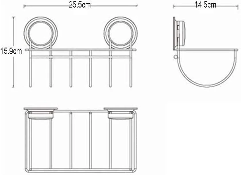 جا دستمال توالت دیواری به همراه قفسه چند منظوره، مناسب برای نگهداری و سازماندهی لوازم حمام
