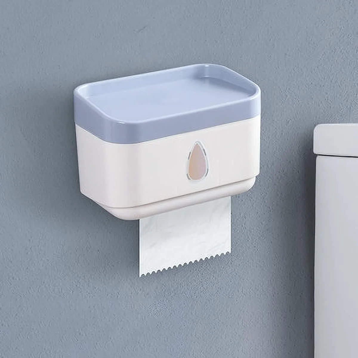نگهدارنده دستمال توالت OOPP چند منظوره، 4 مشخصات، جنس PP، تحمل وزن تا 20 کیلوگرم، قفسه نگهداری دستمال کاغذی، سفید