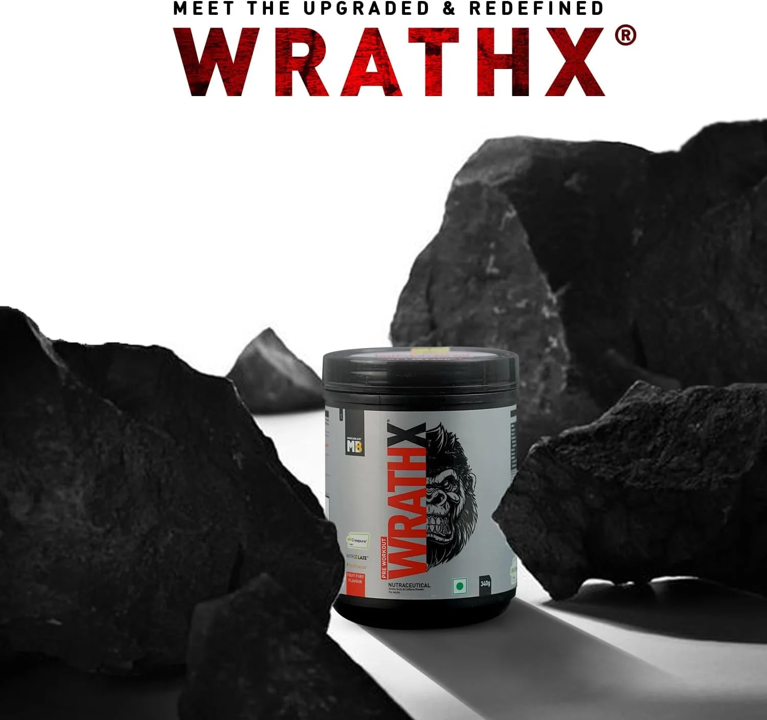 پودر قبل از تمرین MuscleBlaze Wrathx با Creapure، Enxtra و Bioperine (طعم میوه ای، 300 گرم، 30 سروینگ) پودر قبل از تمرین MuscleBlaze Wrathx با Creapure، Enxtra و Bioperine (طعم میوه ای، 300 گرم، 30 سروینگ)