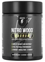 InnoSupps Nitro Wood Magnum | Enhanced Circulation Flow Support | Supercharged Tamina & Muscle Growth | Fuel Peak Performance | 60 Capsules