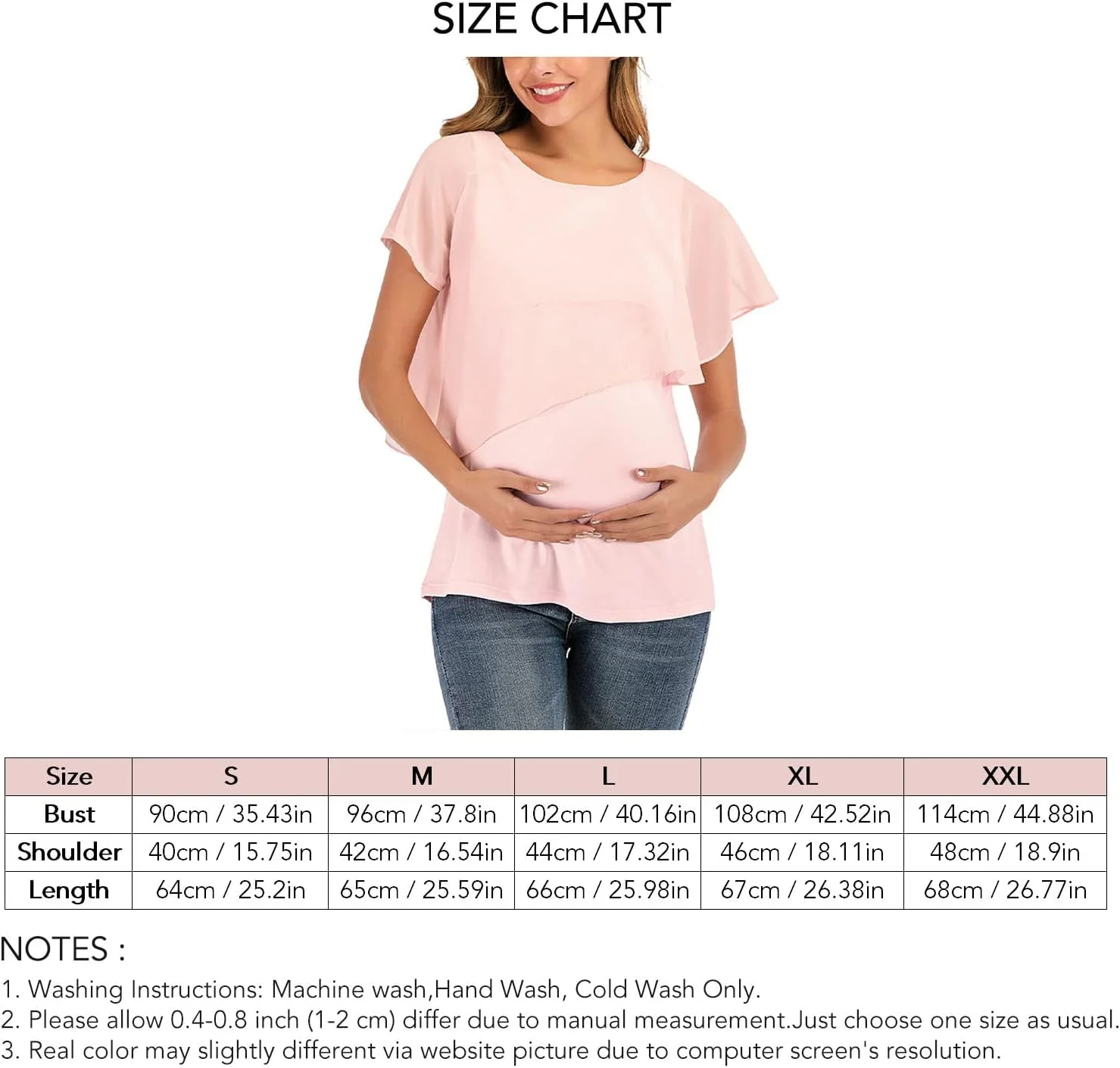 تاپ شیردهی بارداری Soraz، تاپ شیردهی بارداری زنانه یقه گرد آستین نامتقارن مناسب تابستان (L) تاپ شیردهی بارداری Soraz، تاپ شیردهی بارداری زنانه یقه گرد آستین نامتقارن مناسب تابستان (L)