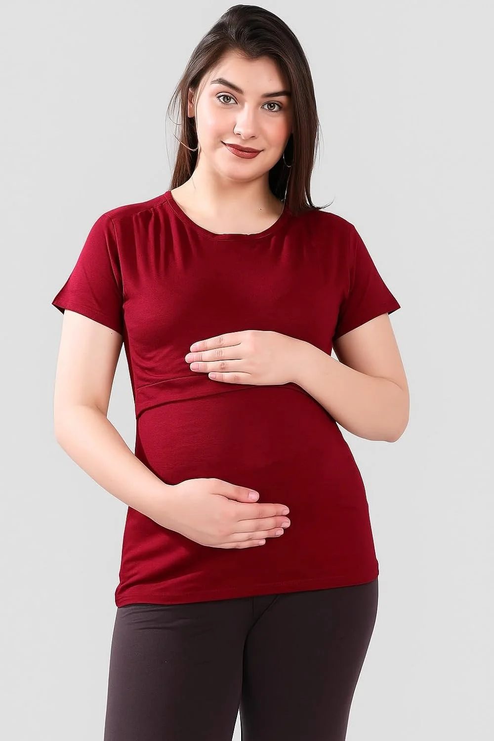 تاپ بارداری و شیردهی TUMMY برای زنان | تیشرت بارداری پوششی شیردهی | تیشرت شیردهی برای شیردهی آسان، تاپ بارداری برای مادران تاپ بارداری و شیردهی TUMMY برای زنان | تیشرت بارداری پوششی شیردهی | تیشرت شیردهی برای شیردهی آسان، تاپ بارداری برای مادران