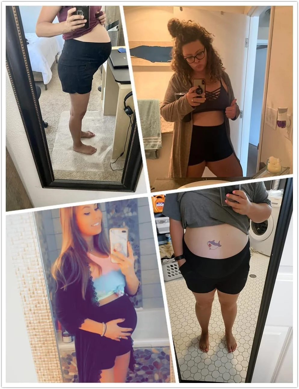 شورت بارداری زنانه Uniiking®، شورت راحتی بارداری، مناسب ورزش، دویدن، خواب و استراحت، دارای جیب، سایز L