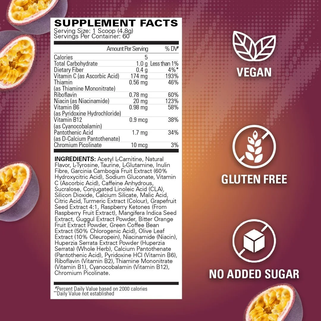 چربی سوز ترموژنیک OxyShred از EHP LABS - مکمل کاهش وزن، تقویت کننده انرژی، قبل از تمرین، تقویت کننده متابولیسم، کاهش آب انبه 60 سروینگ (پشن فروت) چربی سوز ترموژنیک OxyShred از EHP LABS - مکمل کاهش وزن، تقویت کننده انرژی، قبل از تمرین، تقویت کننده متابولیسم، کاهش آب انبه 60 سروینگ (پشن فروت)