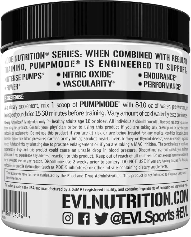 مکمل پمپ نیتریک اکسید Evlution Nutrition Pump Mode - ۳۰ سروینگ (تمشک آبی) مکمل پمپ نیتریک اکسید Evlution Nutrition Pump Mode - ۳۰ سروینگ (تمشک آبی)