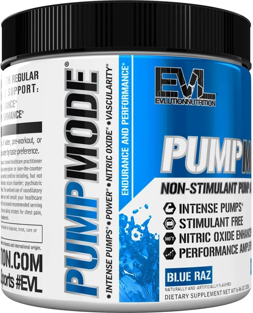 مکمل پمپ نیتریک اکسید Evlution Nutrition Pump Mode - ۳۰ سروینگ (تمشک آبی) مکمل پمپ نیتریک اکسید Evlution Nutrition Pump Mode - ۳۰ سروینگ (تمشک آبی)