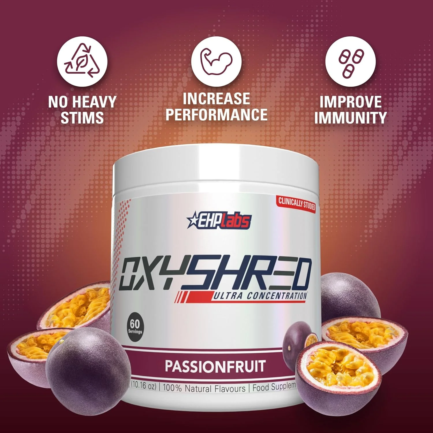 چربی سوز ترموژنیک OxyShred ای اچ پی لبز - مکمل کاهش وزن، تقویت کننده انرژی، قبل از تمرین، تقویت کننده متابولیسم، دفع آب انبه 60 سروینگ (پشن فروت) چربی سوز ترموژنیک OxyShred ای اچ پی لبز - مکمل کاهش وزن، تقویت کننده انرژی، قبل از تمرین، تقویت کننده متابولیسم، دفع آب انبه 60 سروینگ (پشن فروت)