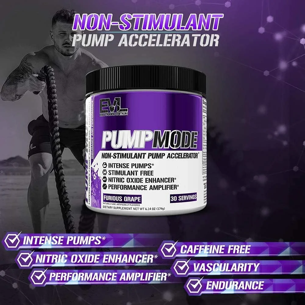 مکمل اکسید نیتریک Evlution Nutrition Pump Mode (انگور خشمگین) مکمل اکسید نیتریک Evlution Nutrition Pump Mode (انگور خشمگین)
