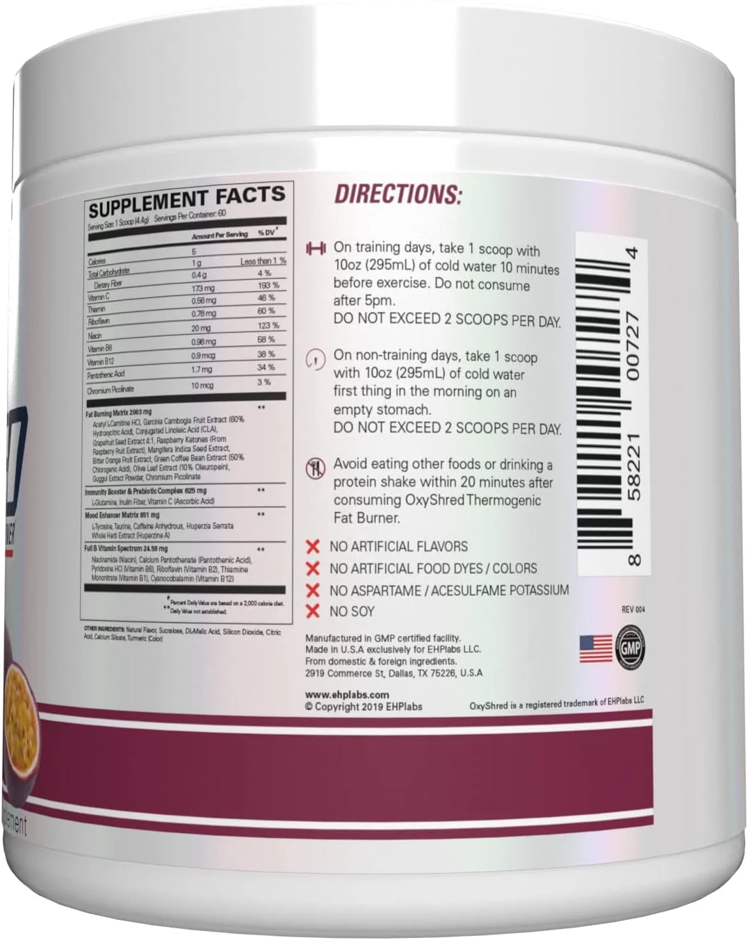 چربی سوز ترموژنیک OxyShred ای اچ پی لبز - مکمل کاهش وزن، تقویت کننده انرژی، قبل از تمرین، تقویت کننده متابولیسم، دفع آب انبه 60 سروینگ (پشن فروت) چربی سوز ترموژنیک OxyShred ای اچ پی لبز - مکمل کاهش وزن، تقویت کننده انرژی، قبل از تمرین، تقویت کننده متابولیسم، دفع آب انبه 60 سروینگ (پشن فروت)