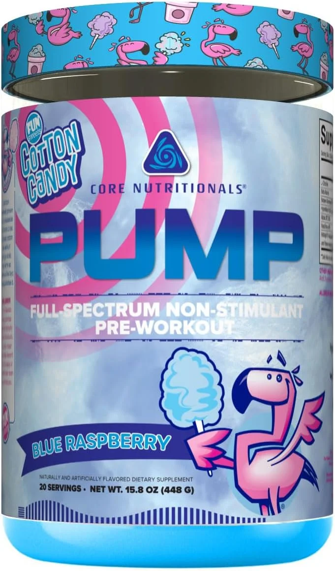 مکمل قبل از تمرین بدون محرک Core Nutritionals Pump با طیف کامل، حاوی نیترات N03T، Peak02، آلفا GPC، برای حداکثر پمپ، قدرت و عملکرد، 20 سروینگ (پشمک شیرین فان سوییتز™ تمشک آبی) مکمل قبل از تمرین بدون محرک Core Nutritionals Pump با طیف کامل، حاوی نیترات N03T، Peak02، آلفا GPC، برای حداکثر پمپ، قدرت و عملکرد، 20 سروینگ (پشمک شیرین فان سوییتز™ تمشک آبی)