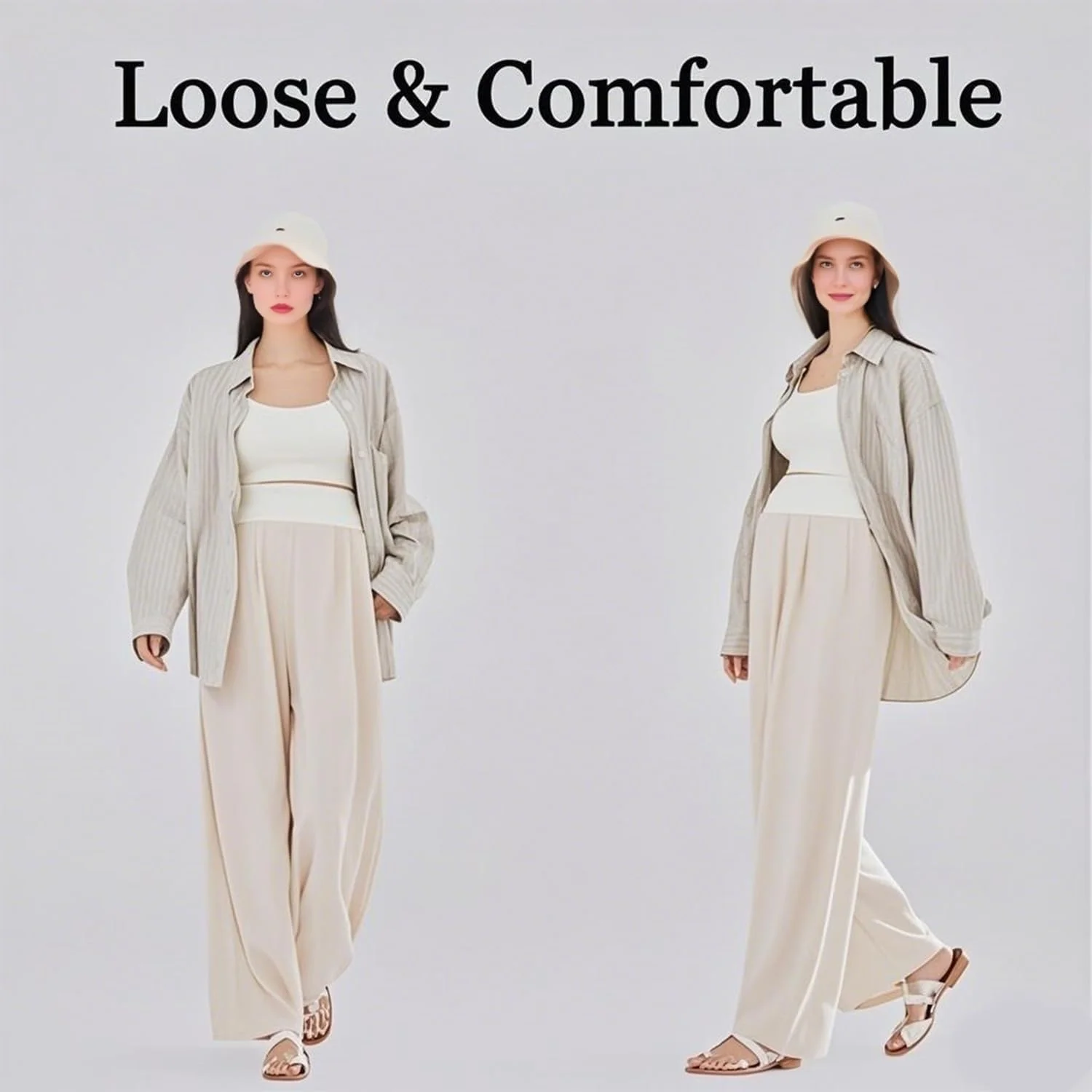 شلوار بارداری زنانه، ساق گشاد، شلوارک بارداری بالای شکم، یوگا کشی بارداری، شلوار راحتی کشسان با جیب، مناسب برای پوشیدن در خانه در مناسبت های غیر رسمی