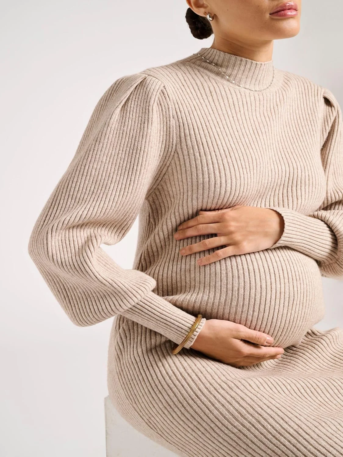 لباس بارداری زنانه ONLY MATERNITY مدل Olmkatia آستین بلند KNT Noos بافتنی