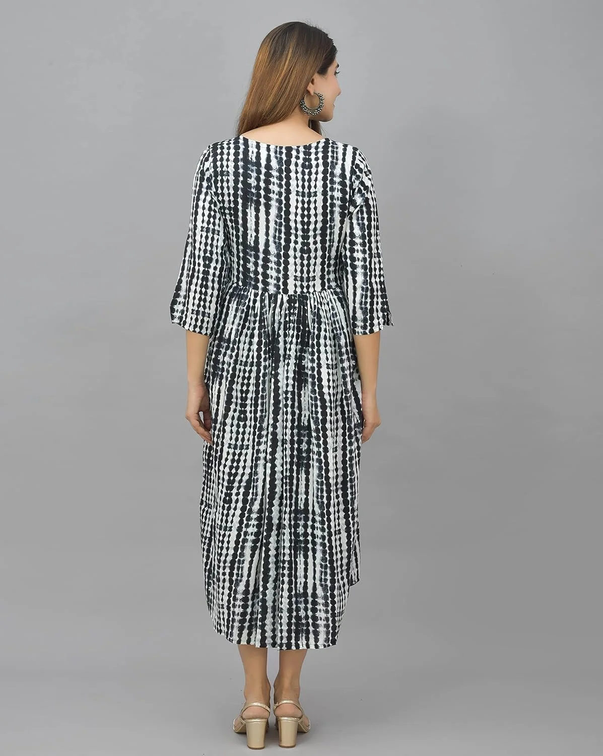 لباس بارداری زنانه نگن، طرح تایلندی، مناسب دوران بارداری و شیردهی، دارای زیپ برای شیردهی، مناسب قبل و بعد از بارداری