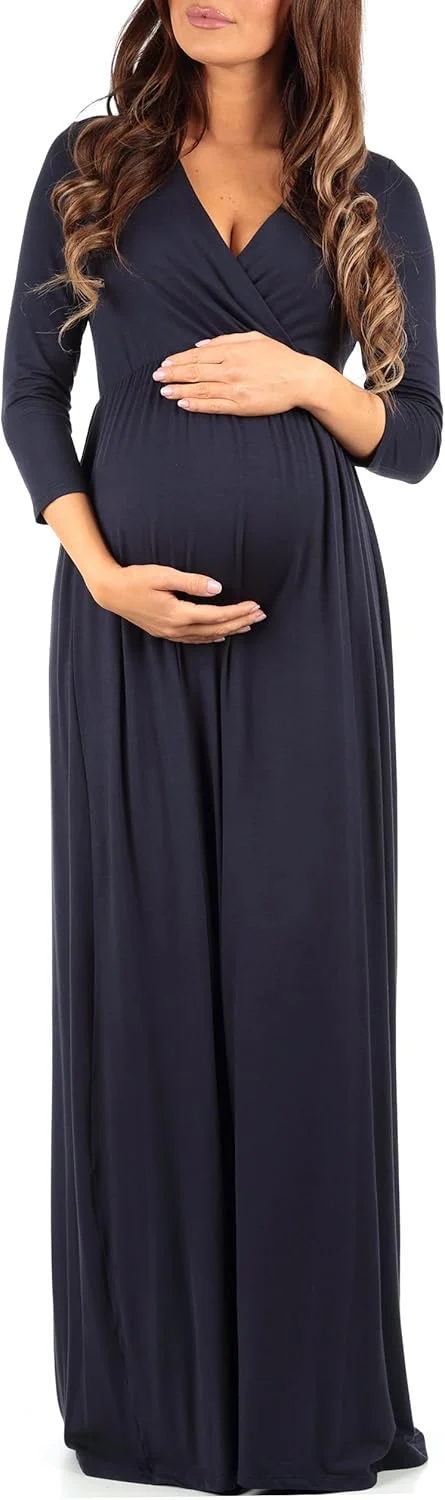 لباس بارداری زنانه Mother Bee، یقه هفت، آستین سه ربع و کمر چین دار، طراحی شده با در نظر گرفتن راحتی در هر مرحله از بارداری. ساخته شده از مواد با کیفیت بالا که حس نرمی و کشسانی را ایجاد می کند. مناسب برای شیردهی و هر مناسبتی مانند جشن سیسمونی، عروسی یا...