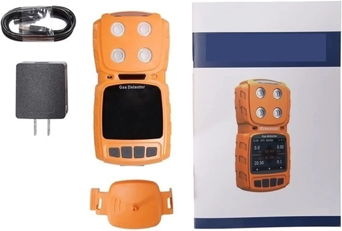 دستگاه تشخیص گاز LZFuiop، ردیاب دستی غلظت گاز کلر، آلارم نشت، تستر گاز، محدوده 0-10ppm، 0-50ppm، ردیاب نشت گاز با دقت بالا (0-50ppm)