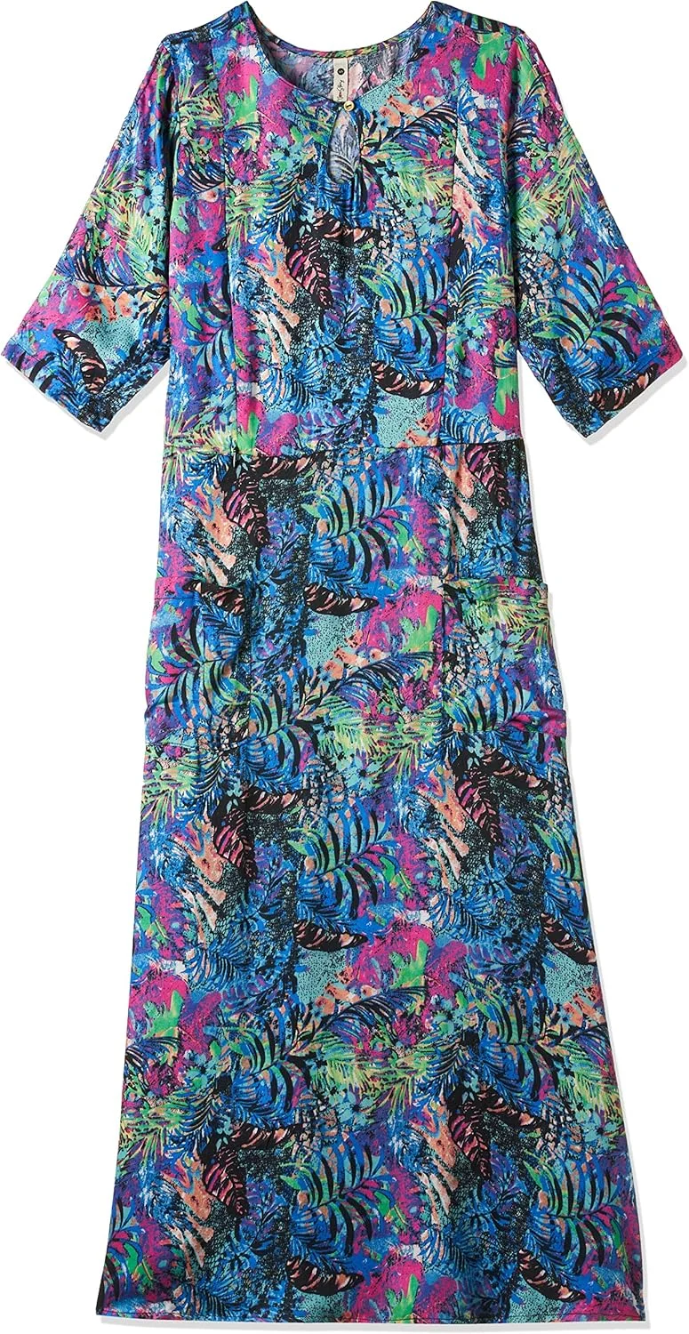 Momstory Women'S Maternity Maxi Dress With Feeding Access (Vdrfn501696)