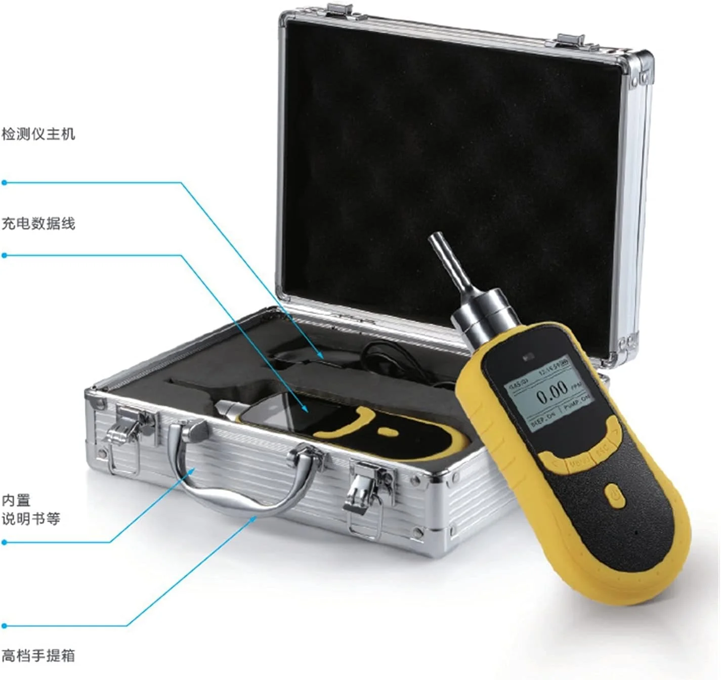 LZFuiop Gas Detectors Formaldehyde Detector Portable Formaldehyde Gas Detector Formaldehyde Alarm SKY2000-CH2O Gas Leak Detector