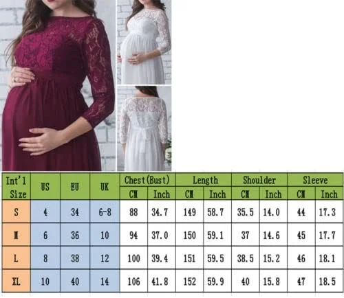 Miolasay Maternity Dress for Photography Chiffon Off-Shoulder Elegant Gown Front Split Long Pregnancy Dresses for Photoshoot