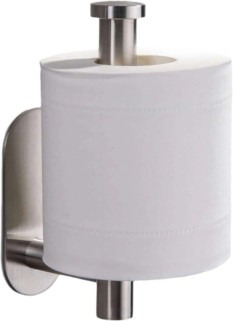 جا دستمال کاغذی توالت جامد، استیل ضد زنگ SUS304 نیکل برس خورده، نصب دیواری، جا دستمال کاغذی چسبی جا دستمال کاغذی توالت جامد، استیل ضد زنگ SUS304 نیکل برس خورده، نصب دیواری، جا دستمال کاغذی چسبی