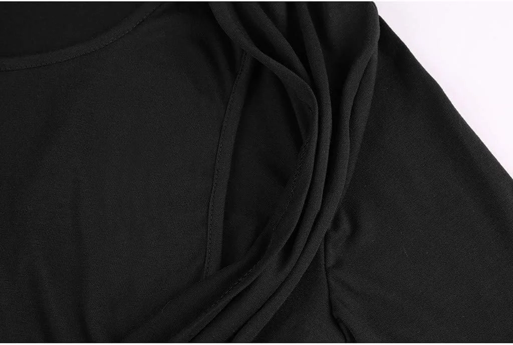 تاپ شیردهی بارداری زنانه آستین بلند دولایه با کمربند - سایز XXL - رنگ شرابی تاپ شیردهی بارداری زنانه آستین بلند دولایه با کمربند - سایز XXL - رنگ شرابی