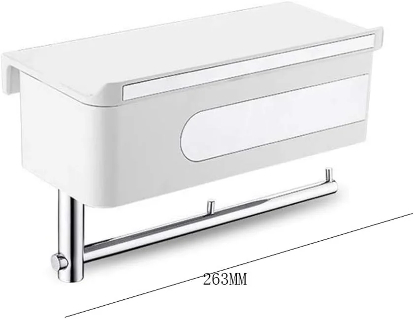 نگهدارنده دستمال توالت، جا دستمال کاغذی رولی استیل ضد زنگ، آویز دیواری