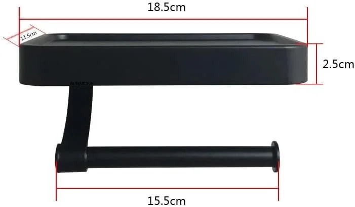 جا دستمال کاغذی دیواری خاکستری il Free، نگهدارنده رول دستمال توالت، لوازم جانبی حمام
