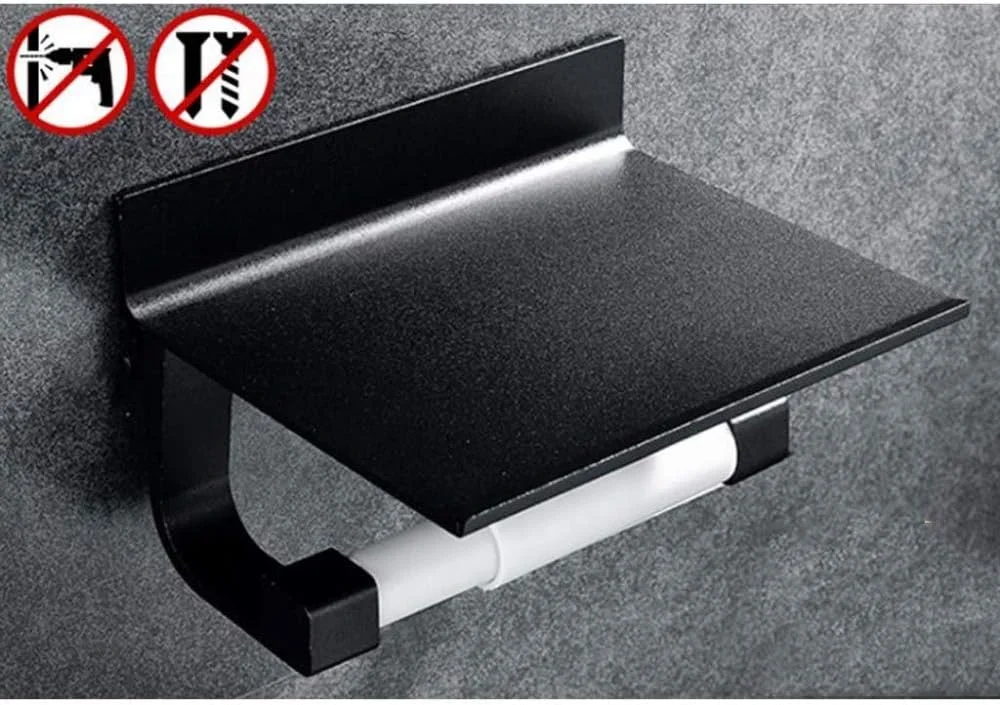 نگهدارنده دستمال توالت، سازمان دهنده با پشتیبانی آلومینیومی