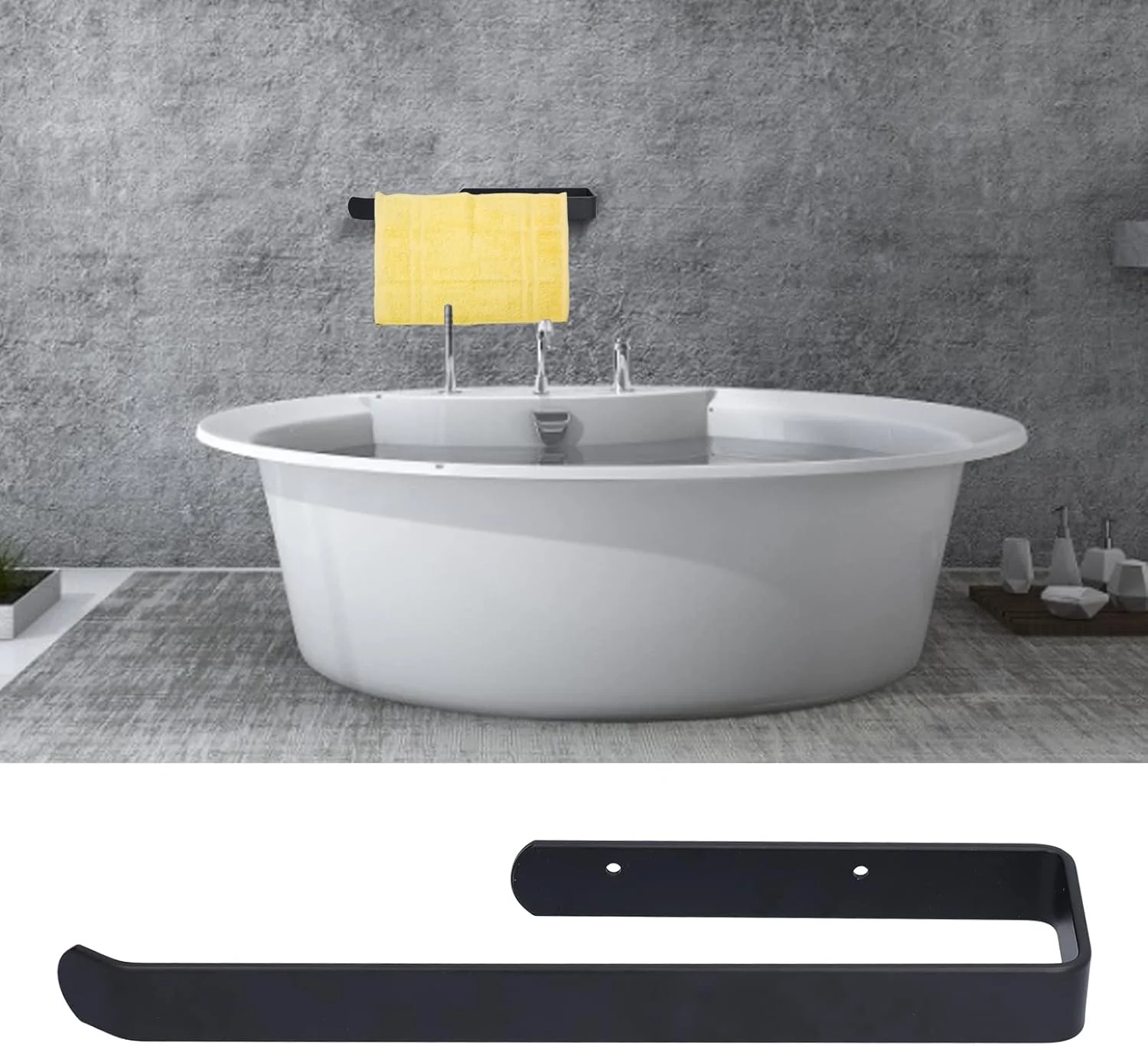 جا دستمال کاغذی توالت، جا حوله ای، قفسه حوله پایدار آلیاژ آلومینیوم نصب شده روی دیوار مدرن برای هتل و حمام