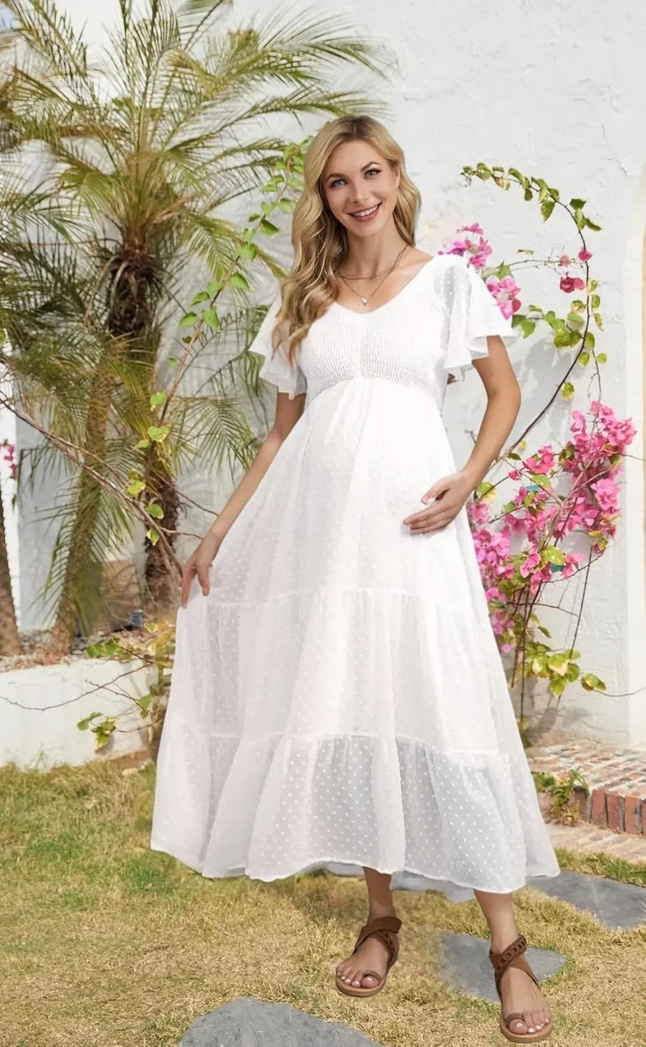 لباس بارداری طرح نقطه سوئیسی، مناسب مهمانی تعیین جنسیت، عکاسی، روزمره، یقه هفت، آستین چین دار، کمر امپراطوری، مدل بوهمی پله ای لباس بارداری طرح نقطه سوئیسی، مناسب مهمانی تعیین جنسیت، عکاسی، روزمره، یقه هفت، آستین چین دار، کمر امپراطوری، مدل بوهمی پله ای