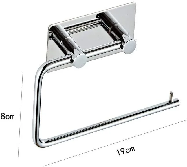 جا دستمال کاغذی دیواری ساده با چسب 3M استیل ضد زنگ