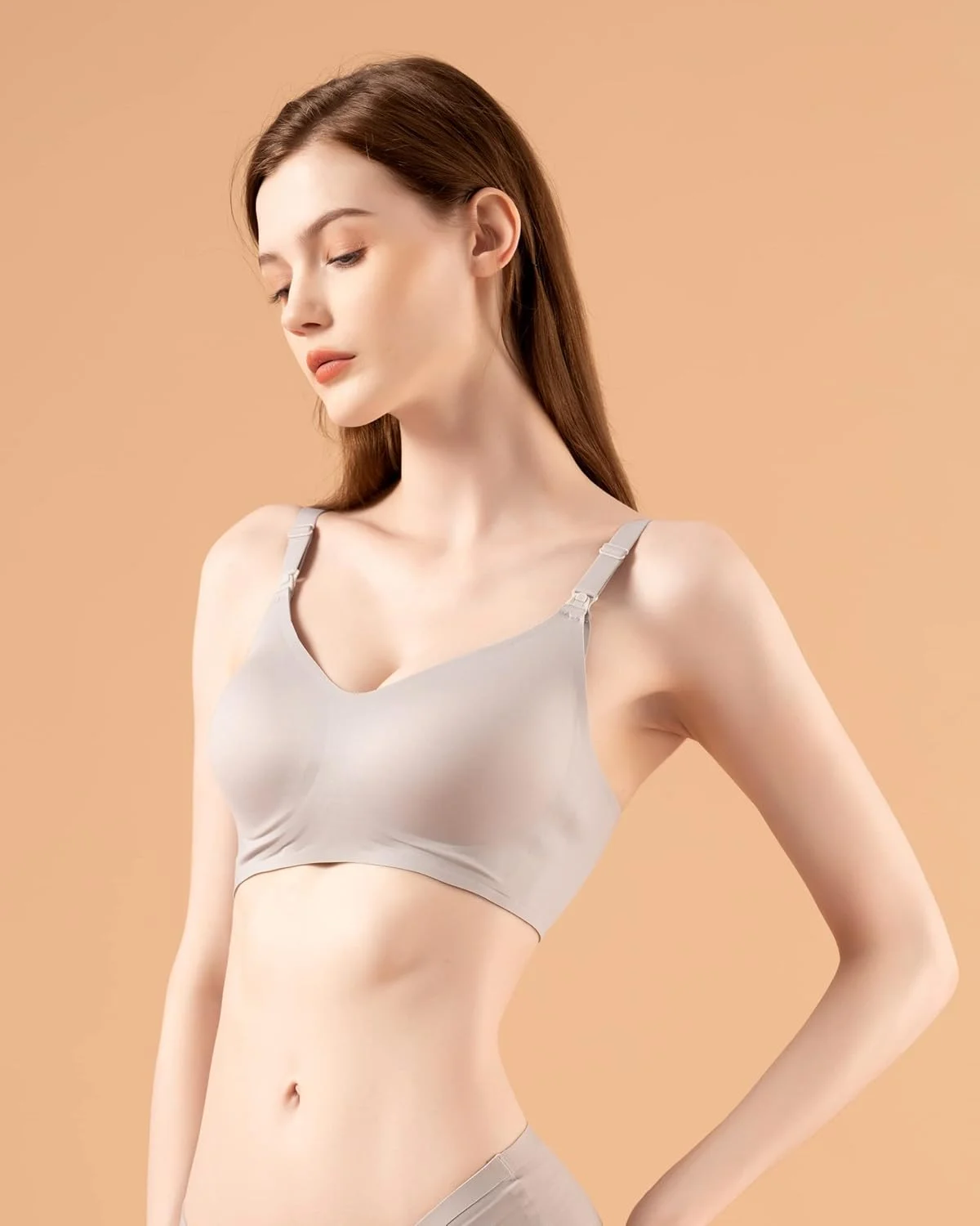 سوتین شیردهی بدون درز و تنفسی Eellanzzio، لباس زیر و لباس خواب نرم برای شیردهی راحت