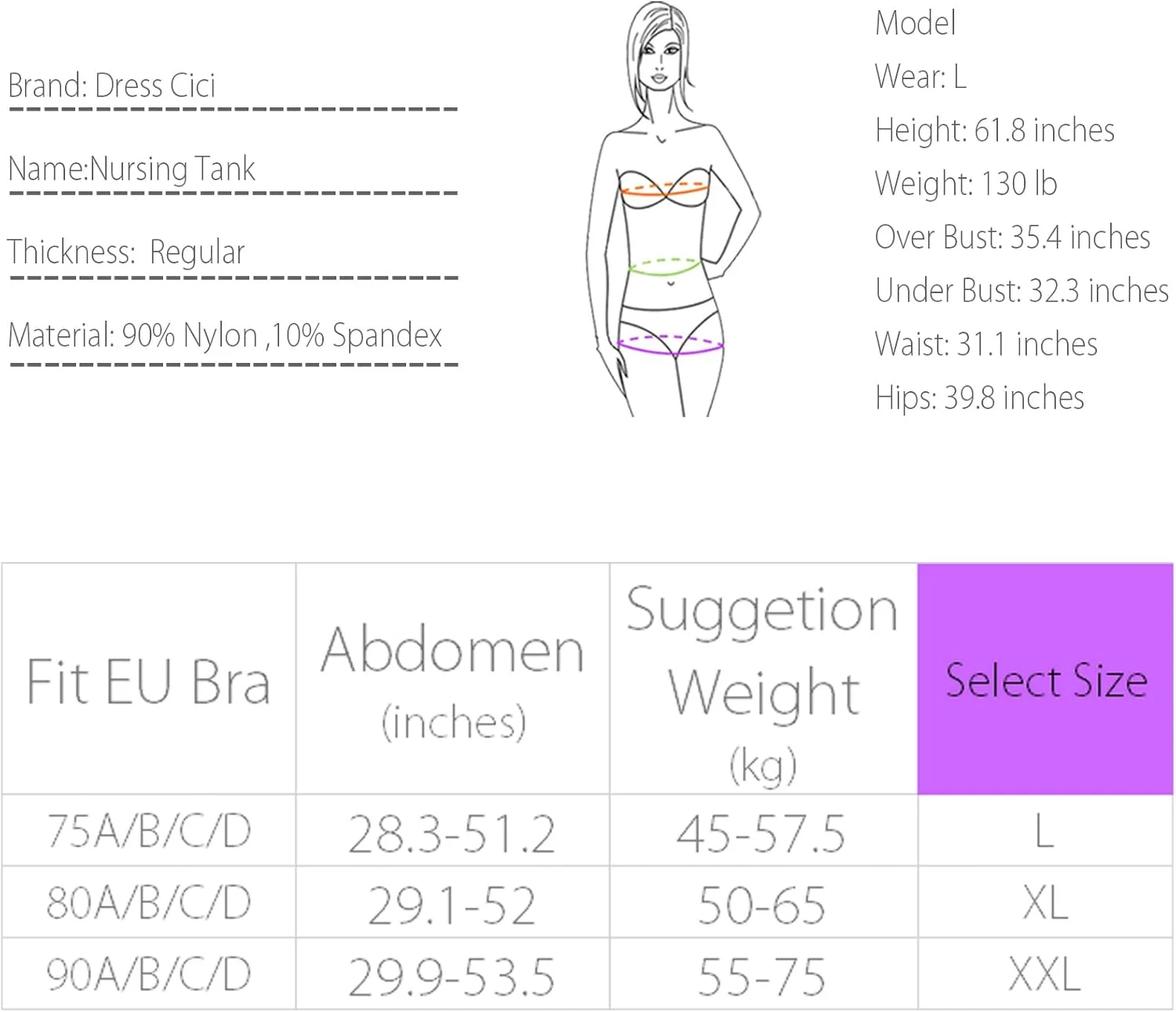تاپ شیردهی بارداری Cici با سوتین داخلی 2 عددی