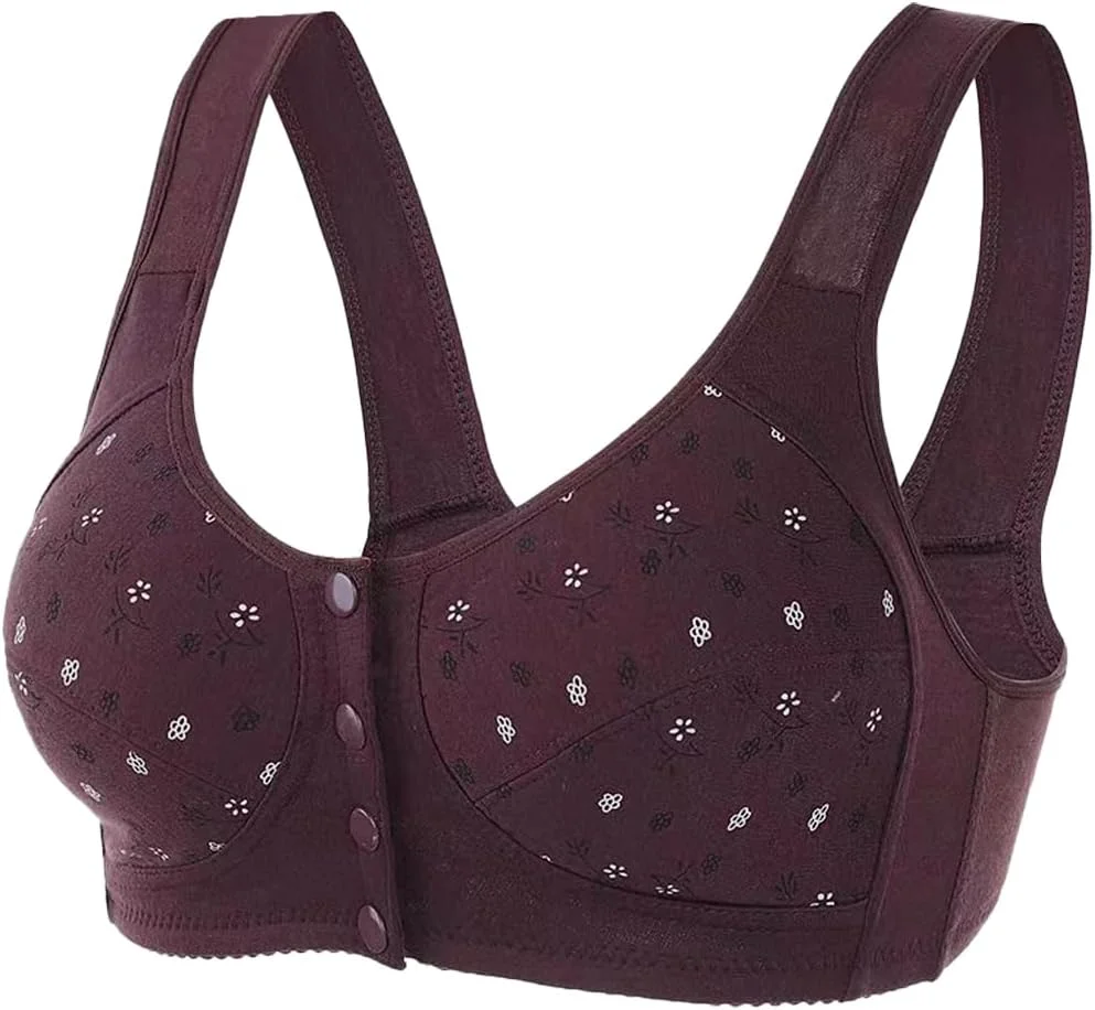 سوتین شیردهی بدون پد Dress Cici، سوتین شیردهی دکمه دار جلو، سوتین بارداری نخی