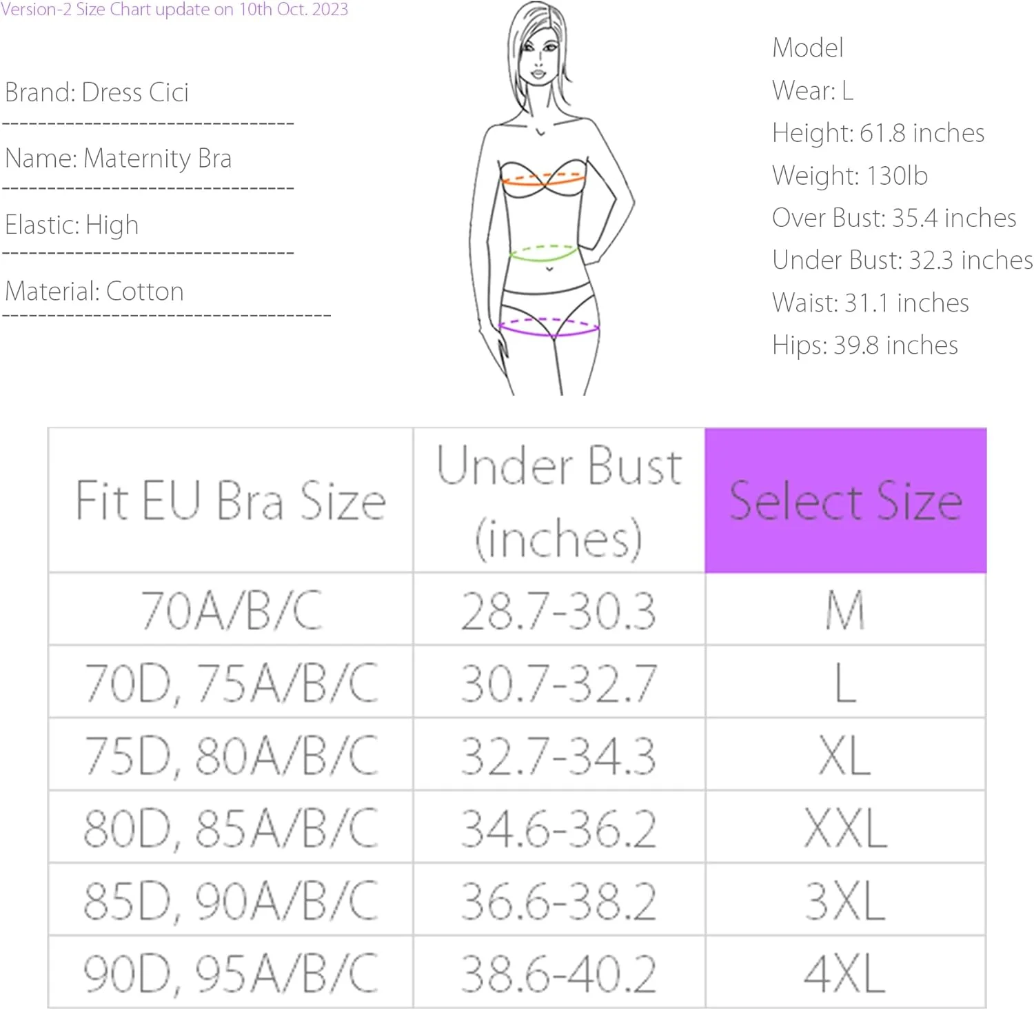 سوتین شیردهی نخی Cici، سوتین بارداری راحت و بدون سیم برای شیردهی، بسته 4 عددی سوتین بارداری