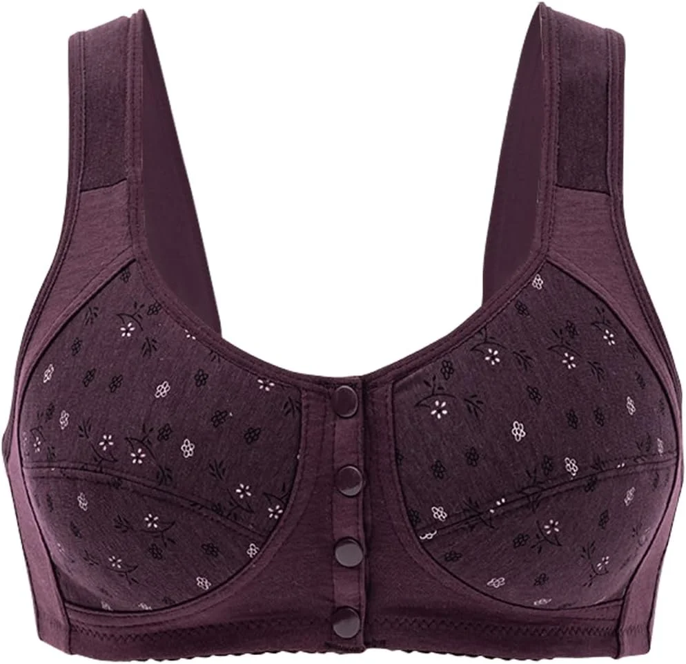 سوتین شیردهی بدون پد Dress Cici، سوتین شیردهی دکمه دار جلو، سوتین بارداری نخی