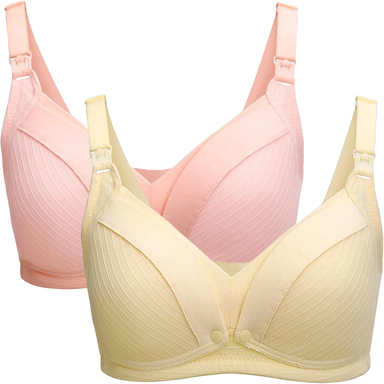 سوتین شیردهی نخی Cici برای سینه های بزرگ، سوتین بارداری با باز شدن از جلو (2 عدد)