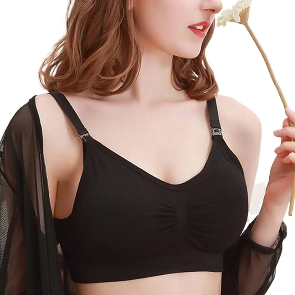 سوتین شیردهی Dress Cici، سوتین بارداری پوشش کامل، سوتین خواب شیردهی راحت بسته 5 عددی (5 تکه)