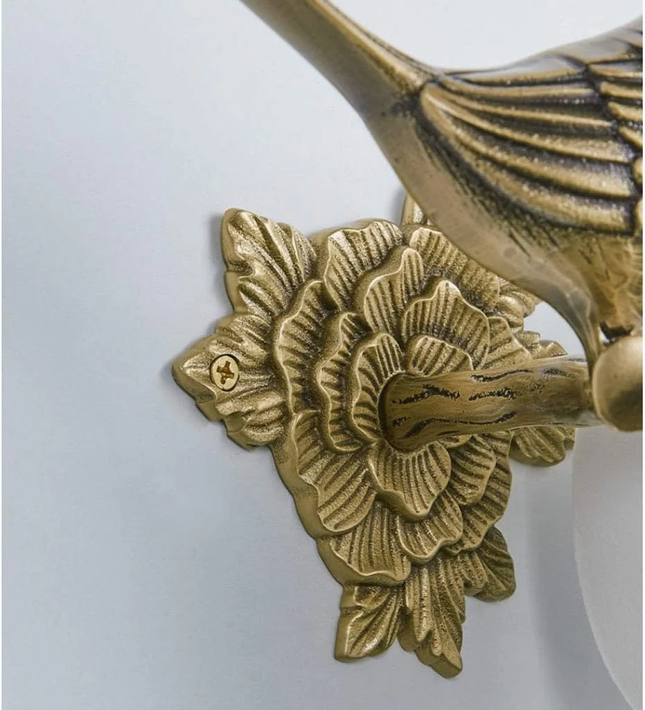 جا دستمال توالت طرح پرنده خلاقانه نوردیک، جا حوله ای مسی برنجی آویز دیواری