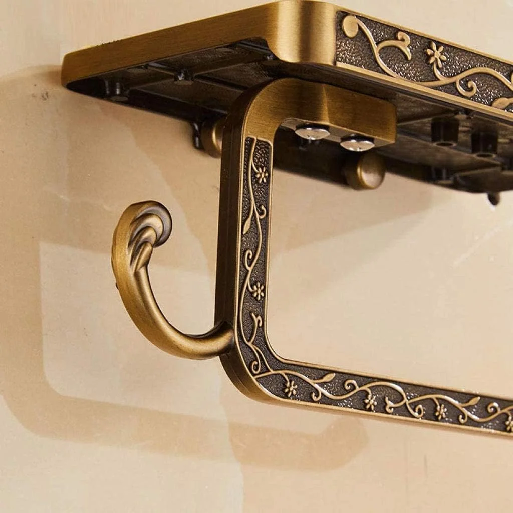 نگهدارنده رول توالت، نگهدارنده دوگانه دستمال کاغذی با قفسه، آویز دوگانه دستمال توالت، نصب دیواری برای نگهدارنده دستمال توالت حمام