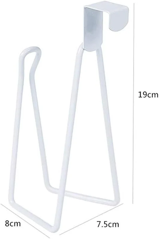 نگهدارنده دستمال توالت، لوازم نگهداری حمام، نگهدارنده دستمال کاغذی توالت، قفسه حوله، آویز قفسه آشپزخانه، سفید