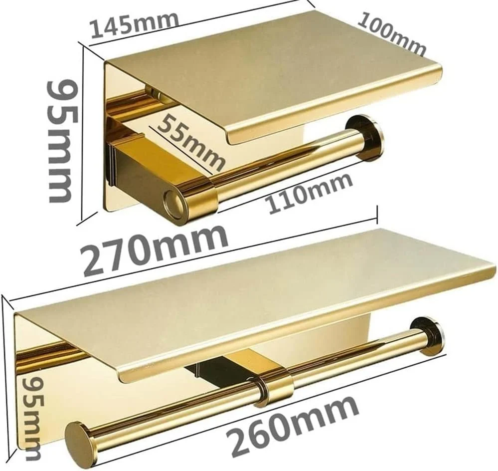 جا دستمال رولی توالت با قفسه تلفن، پخش کننده دستمال کاغذی دیواری