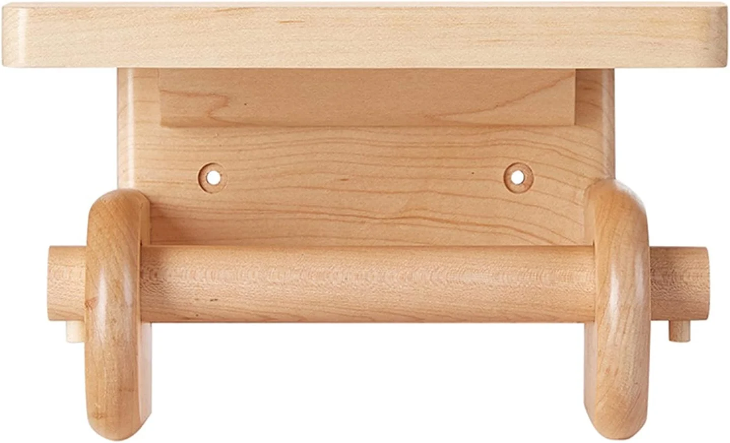 جا دستمال کاغذی چوبی LIU با قفسه تلفن، نگهدارنده رول دستمال کاغذی دیواری آشپزخانه حمام، مناسب برای خانه و مزرعه