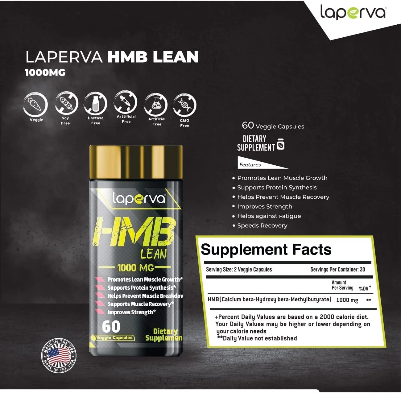 لپروا HMB LEAN 1000MG 60 کپسول
