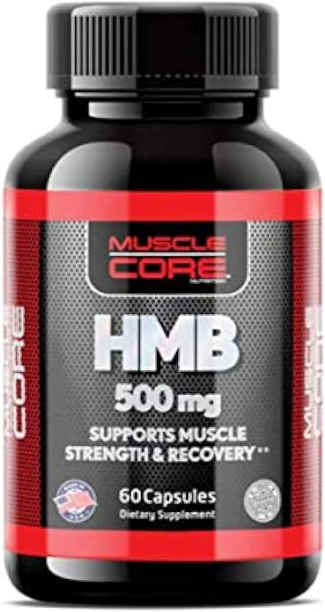 کپسول های اچ ام بی 500 میلی گرم Muscle Core | پشتیبانی از قدرت و ریکاوری عضلات | فاقد طعم دهنده ها، رنگ ها، شیرین کننده ها و مواد نگهدارنده مصنوعی | 60 کپسول