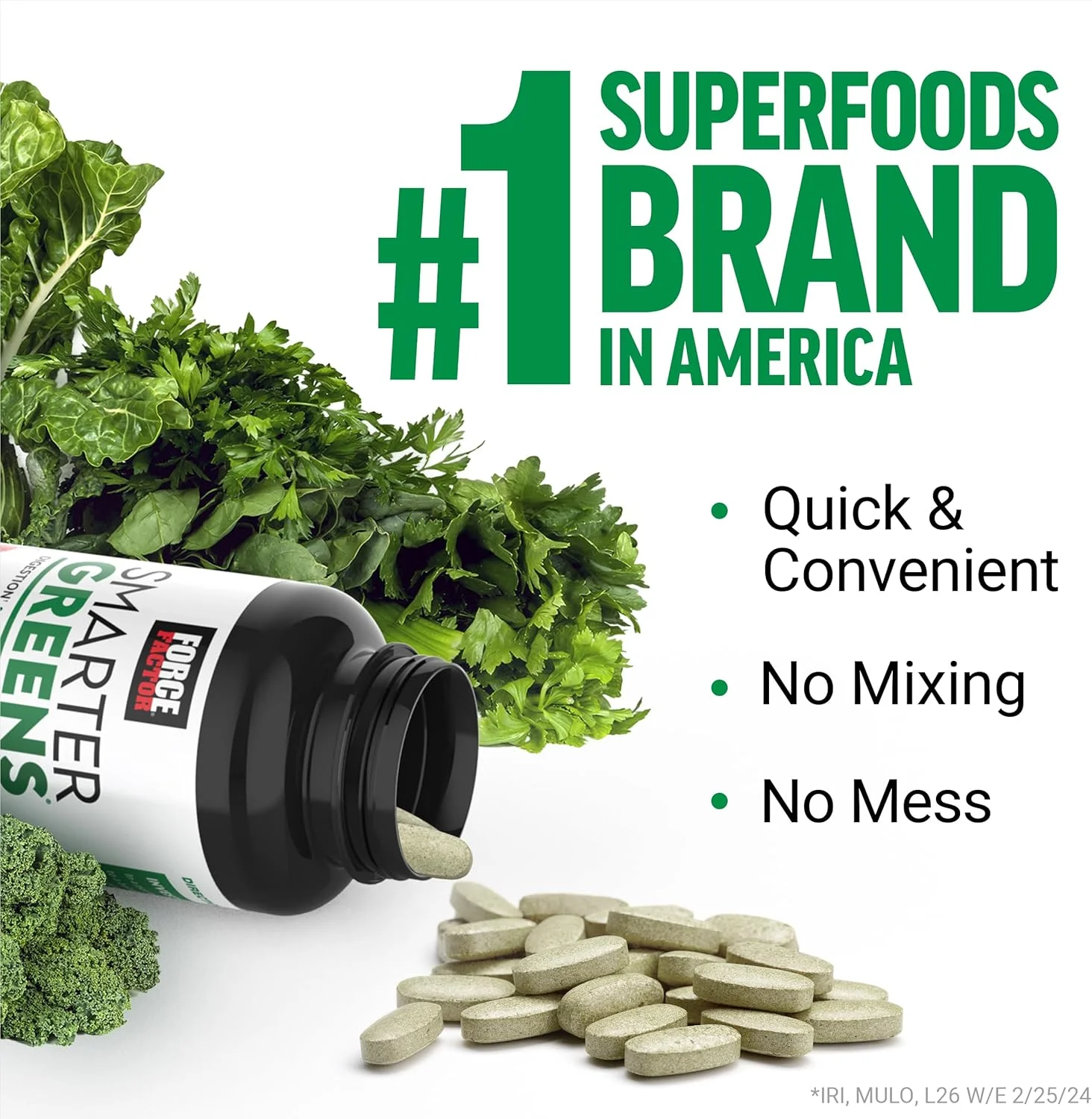 قرص های سبزیجات FORCE FACTOR Smarter Greens، مکمل سبزیجات با بیش از 25 ماده غذایی فوق العاده و آنتی اکسیدان برای بهبود هضم، کاهش استرس، تقویت ایمنی و حمایت از متابولیسم، 90 قرص قرص های سبزیجات FORCE FACTOR Smarter Greens، مکمل سبزیجات با بیش از 25 ماده غذایی فوق العاده و آنتی اکسیدان برای بهبود هضم، کاهش استرس، تقویت ایمنی و حمایت از متابولیسم، 90 قرص