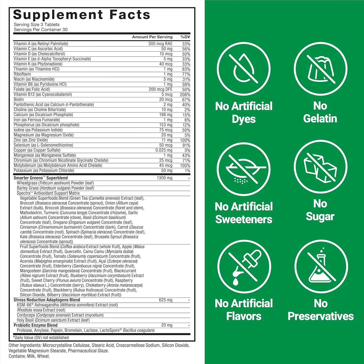 قرص های سبزیجات FORCE FACTOR Smarter Greens، مکمل سبزیجات با بیش از 25 ماده غذایی فوق العاده و آنتی اکسیدان برای بهبود هضم، کاهش استرس، تقویت ایمنی و حمایت از متابولیسم، 90 قرص قرص های سبزیجات FORCE FACTOR Smarter Greens، مکمل سبزیجات با بیش از 25 ماده غذایی فوق العاده و آنتی اکسیدان برای بهبود هضم، کاهش استرس، تقویت ایمنی و حمایت از متابولیسم، 90 قرص