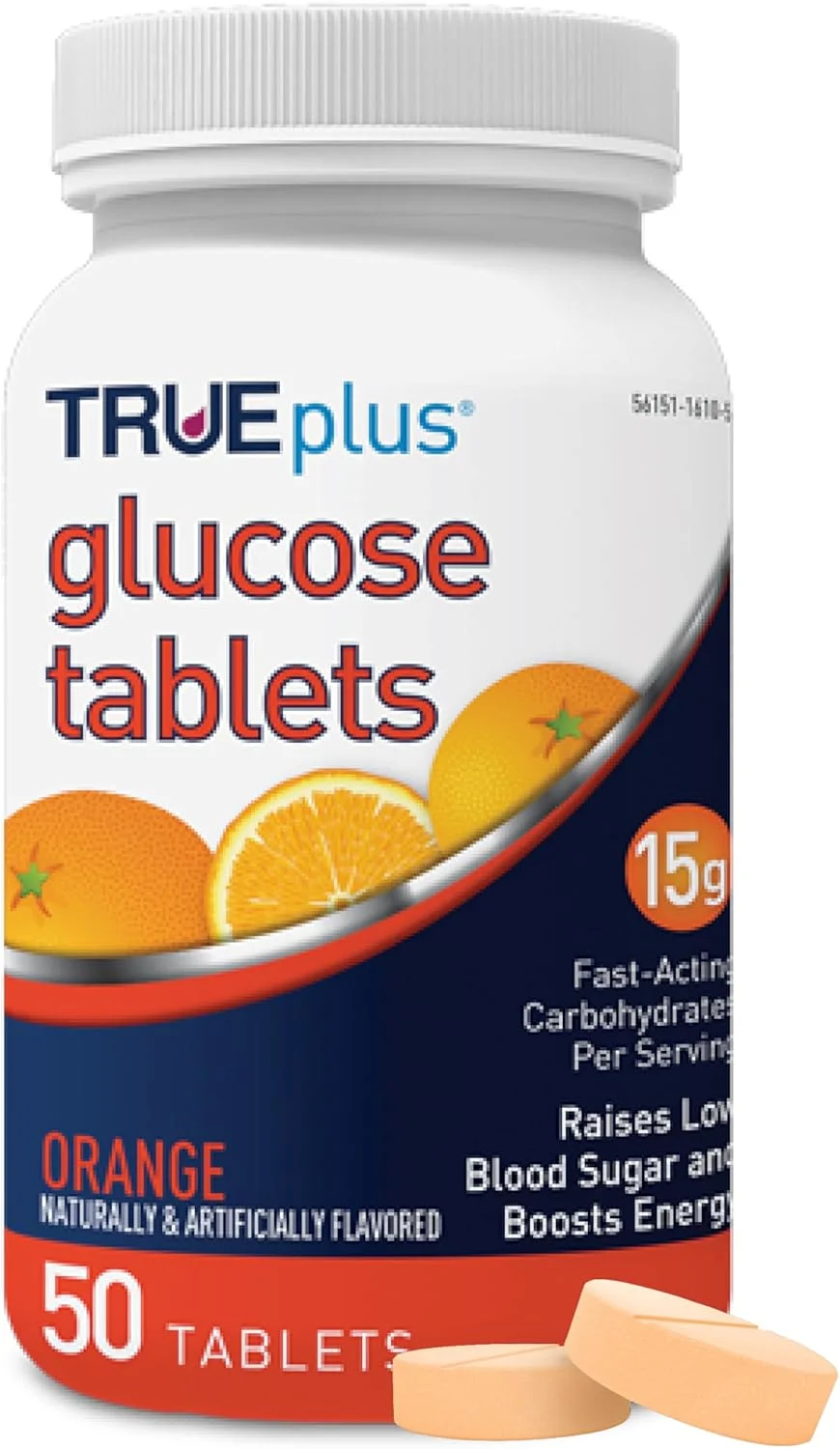 قرص گلوکز TRUEplus®، طعم پرتقال - 50 عددی