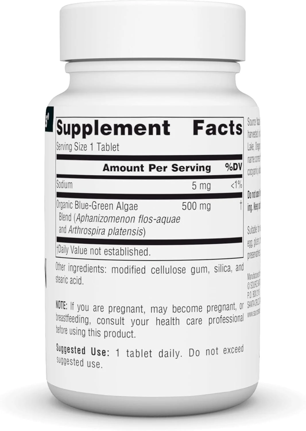 Source Naturals جلبک سبز-آبی خشک شده انجمادی 500 میلی گرم 50 قرص Source Naturals جلبک سبز-آبی خشک شده انجمادی 500 میلی گرم 50 قرص